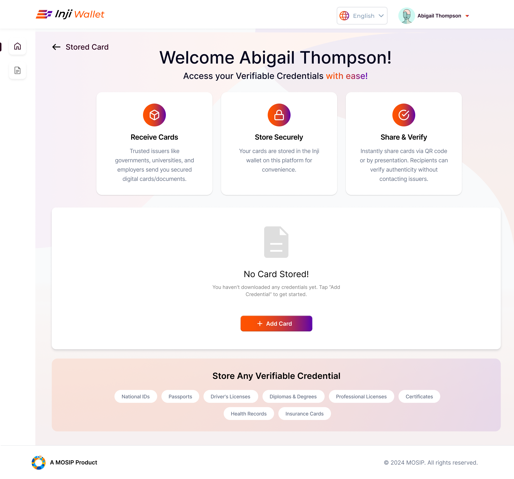 INJI Web Wallet Landing Page Redesign